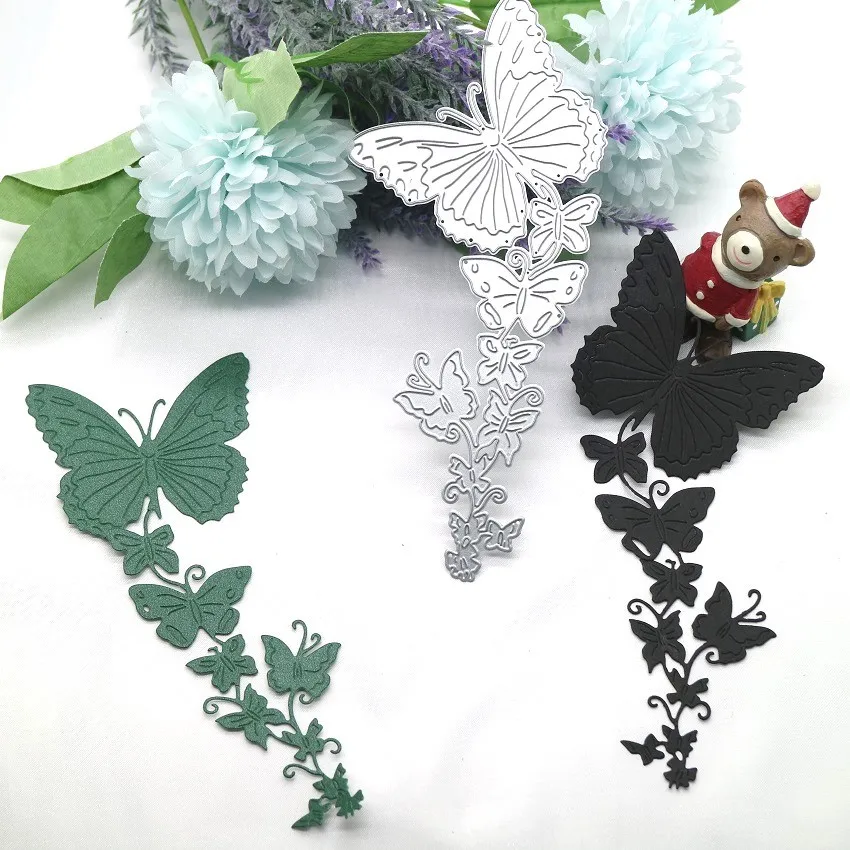 

Pan's Butterfly Metal Die Cuts Insect Cutting Dies Cut Punching Stencils for DIY Scrapbooking Album Decoration Embossing Dies