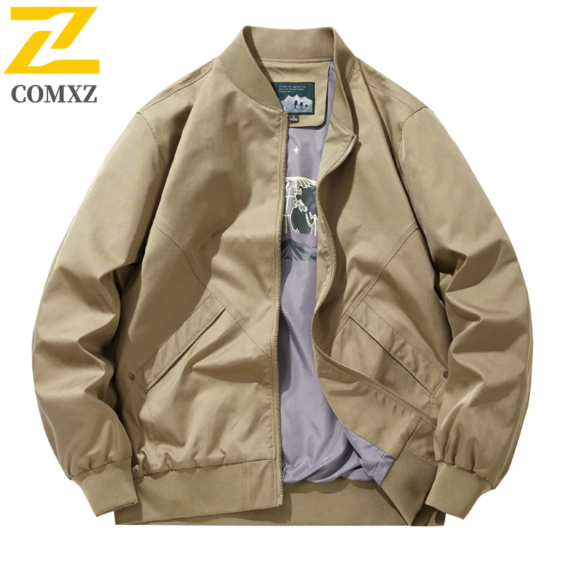 Men Cotton Jacket Windproof Climbing Hiking Outdoor Casual Lightweight Breathable Coat  Travel Camping Walking Multi pocket Coat