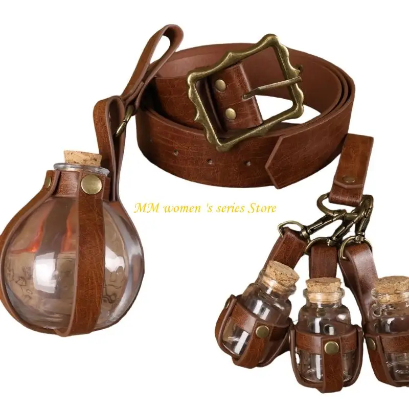 Q39C ผู้ชาย Renaissances เครื่องแต่งกายไวกิ้งยุคกลางเครื่องแต่งกายอุปกรณ์เสริมชุดสำหรับฮาโลวีน