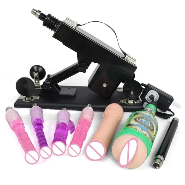 FREDORCH Automatic Masturbation Machine for Women 3XLR Sex Pumping Gun with Dildo Adult Toy - Sex Machine for Solo Play
