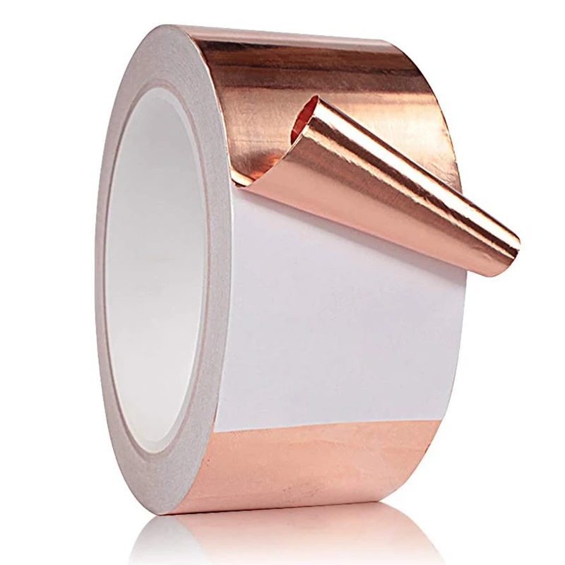 Copper Foil Tape 27Yards X 2 Inch For EMI Shielding Conductive Adhesive For Electrical Repairs,Snail Barrier Tape Guitar