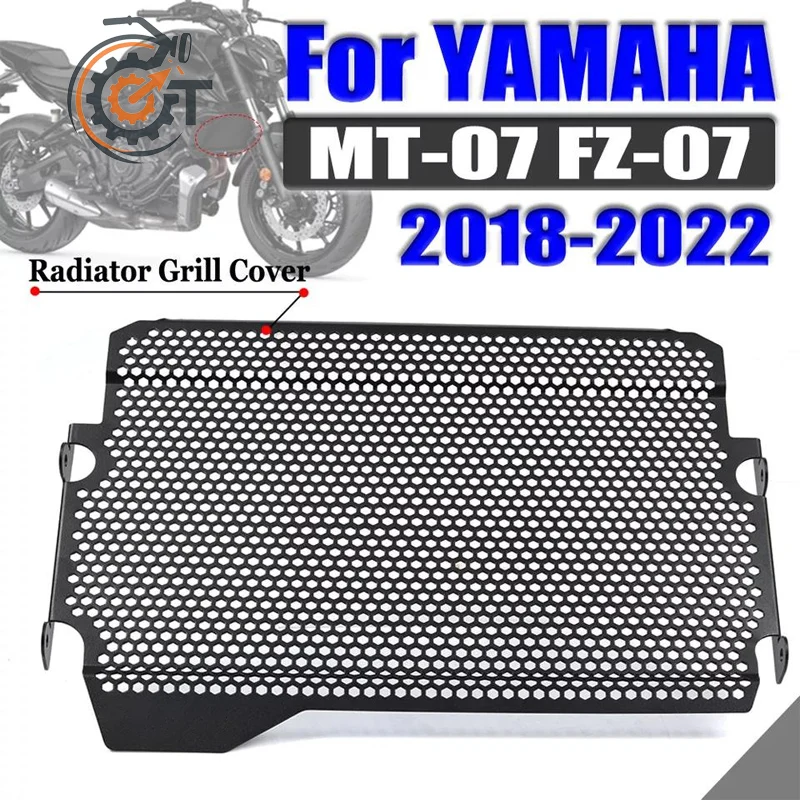 Motorcycle Radiator Grille Guard Cover For Yamaha MT-07 FZ-07 MT07 MT FZ 07 2018-2023 2020 2021 2022 FZ07 MT07 Fuel Tank Protect