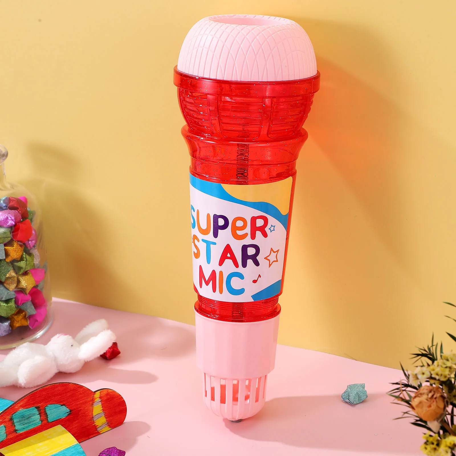 أطفال صدى ميكروفون السلس خفيفة الوزن البلاستيك مكبر صوت للطفل الغناء الكلام العلاج اللعب تخزين ستوفير ل #5