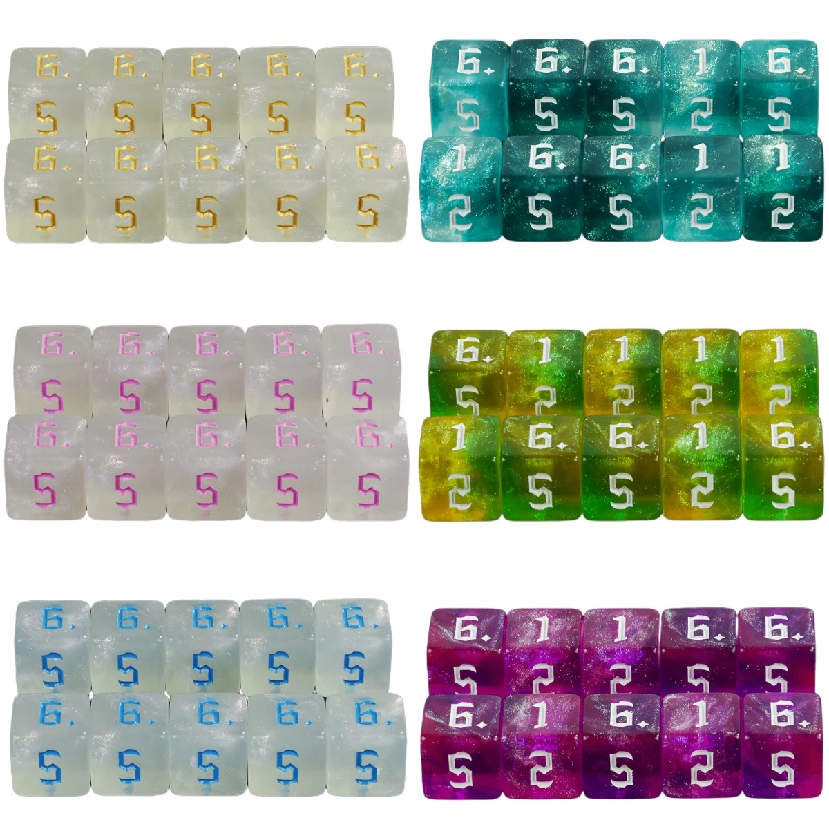 10 قطعة 16 مللي متر لوحة النرد الرقمية لعبة الترفيه النرد ل DND لعب الأدوار لعبة نادي ألعاب طاولة بار #1