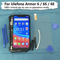 KOSPPLHZ 6.2 Inches For ULEFONE Armor 6 LCD Display Touch Screen Digitizer Replacement For Armor 6S 6E LCD Display + Free Film