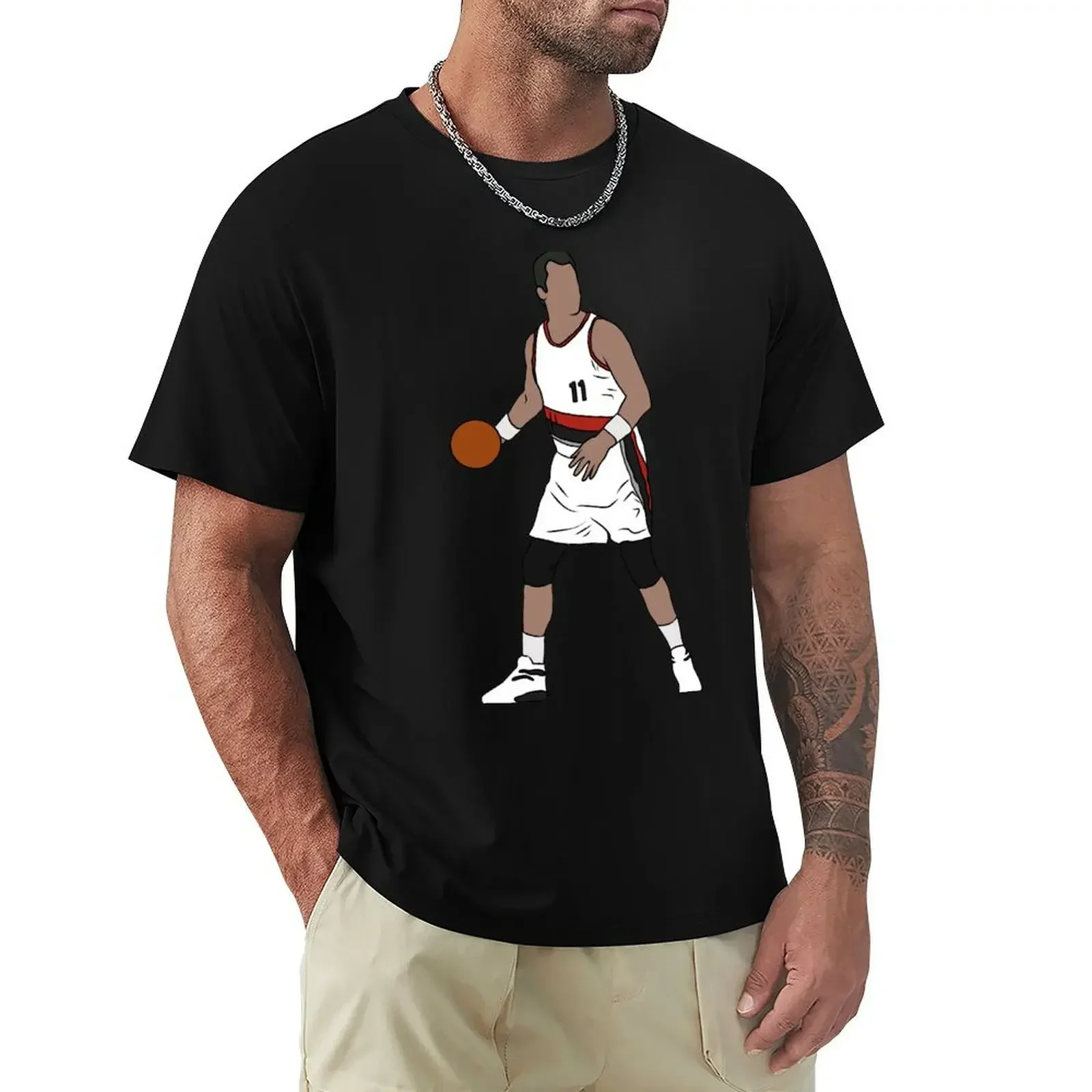 Arvydas Sabonis Portland T-Shirt tees korean fashion oversizeds customs mens t shirts