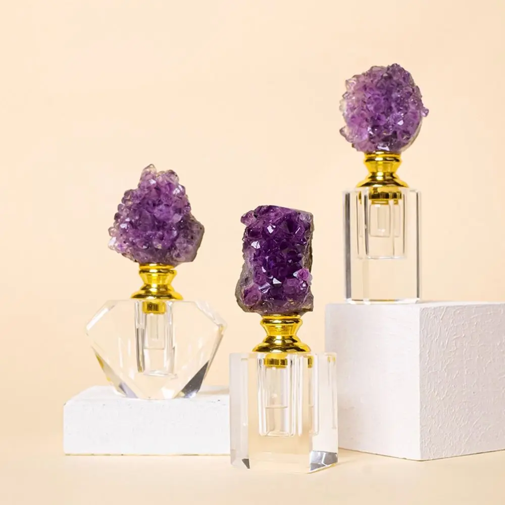 

Gift Creative Crystal Bottle Refillable Empty Essential Oil Diffuser Bottle Crystal 3ml Oil Dropper Bottle Handicraft