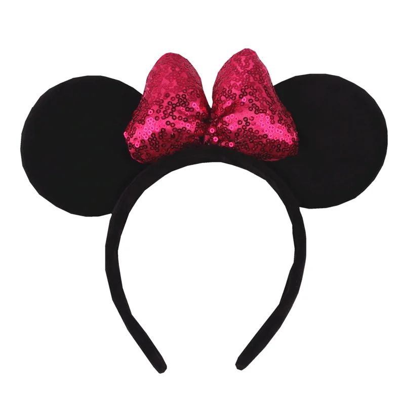 1 Stück Mausohren-Stirnband für Mädchen und Kinder, 10,2 cm, gepunktete Schleife, Haarband, Urlaub, Party, Reisen, DIY-Haarschmuck