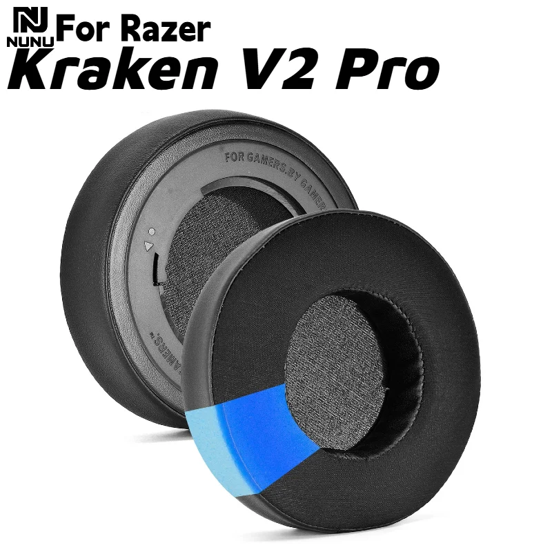

Replacement Ice gel Ear Pads Cushions With buckle For Razer Kraken V2 Pro Headphone Soft Memory Foam Pads/Earpads not stuffy