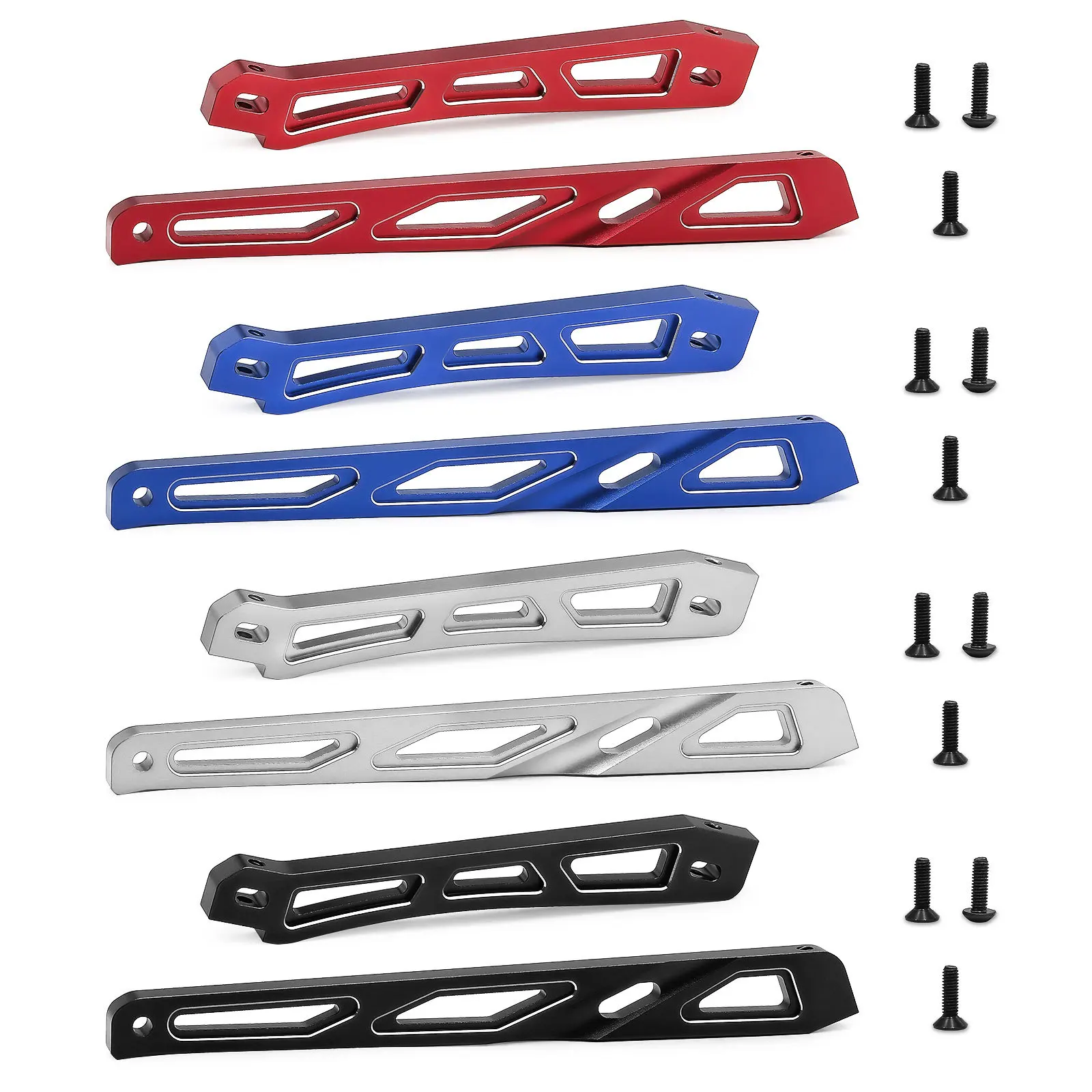 

Aluminum Alloy Chassis Front &Rear Support Replacement for Arrma 1/8 Kraton Outcast BLX 6S Front Rear Chassis Brace #ARA320555