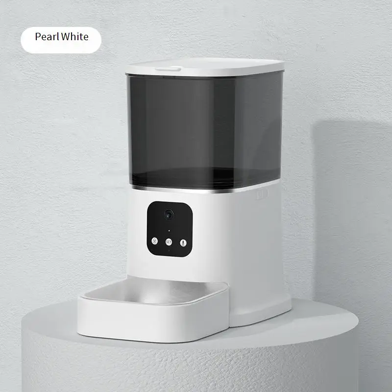 

6L Stainless Steel Automatic Pet Feeder High Quality Indoor Pet Food Dispenser WiFi Voice Recording Application Control Remote