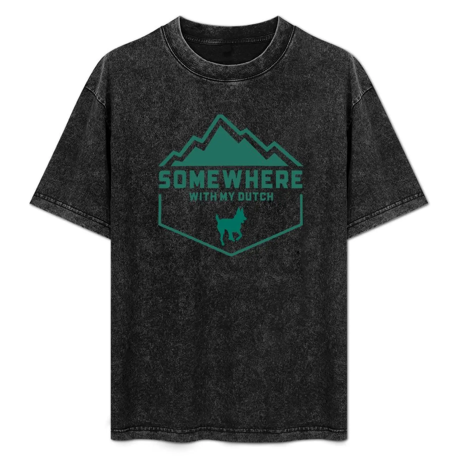 Somewhere With My Dutch - Adventurous Dutch Shepherd T-Shirt sublime plus size tops mens t shirts