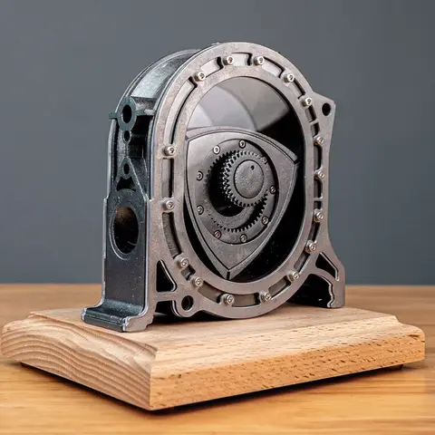 Modelo de motor giratorio de escritorio, adornos artesanales, regalo para niño, kit de juguetes para experimentos científicos, motor Wankel, combustión interna de 4 tiempos