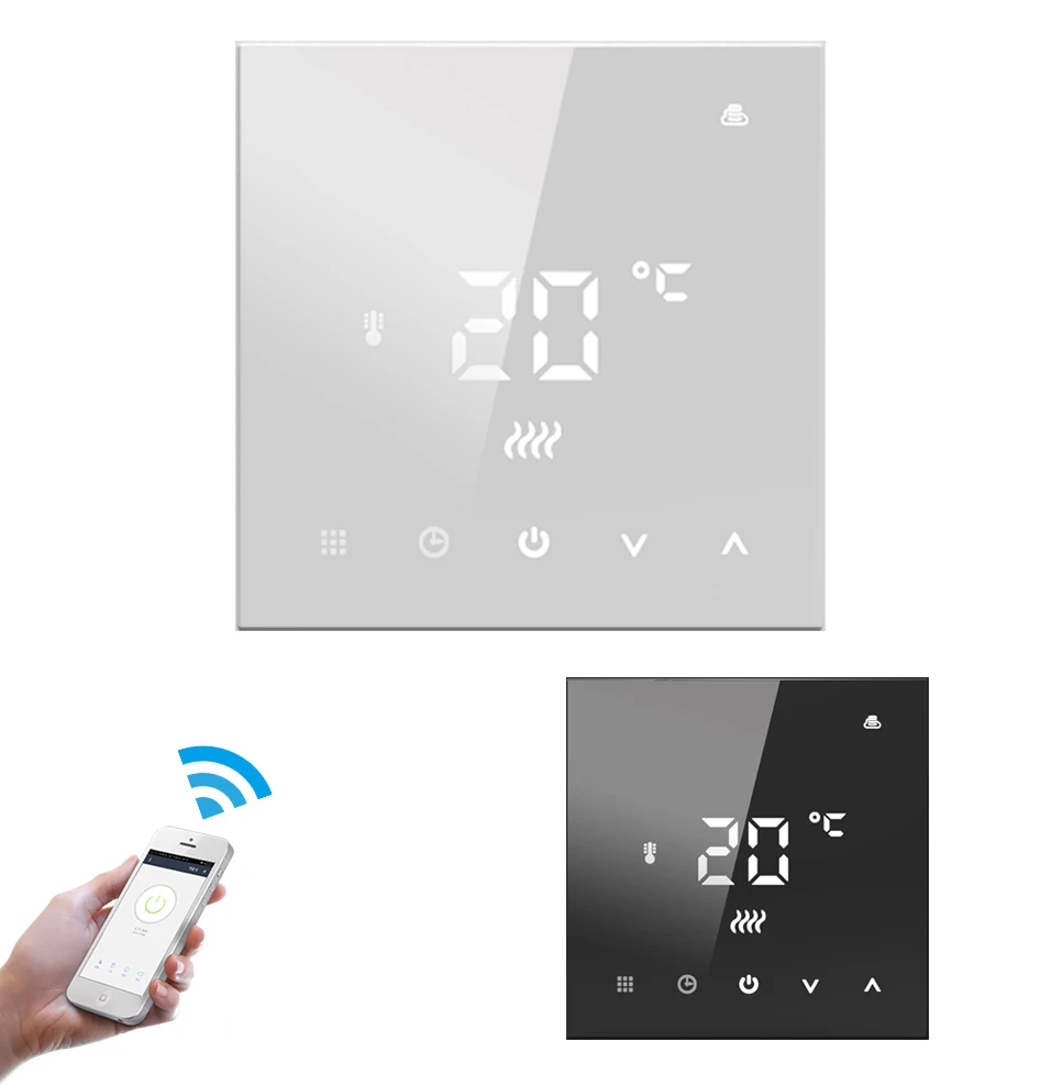 

WiFi Smart Thermostat in Floor Heating Electric Wall Heater Digital Heat Controller Alexa Smart Home Wifi 90 - 220V 16A 3A