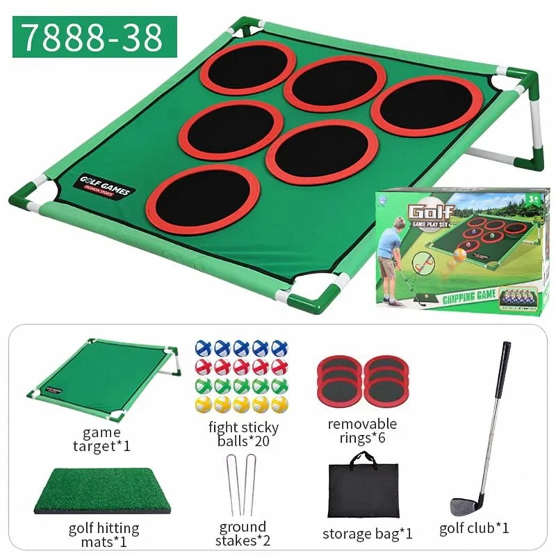 Fun Portable Golf Practice Net, Casual Home Backyard Yard Games for Young Adults Kids Golfers, Simple Assembly Game Toy
