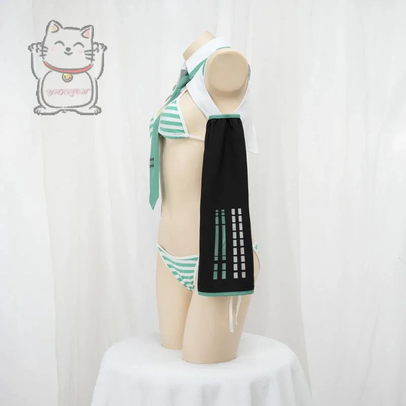 ملابس داخلية ممتعة من الرسوم المتحركة، زي أخضر مثير، هدية لحفلات الهالوين كرنفال #4