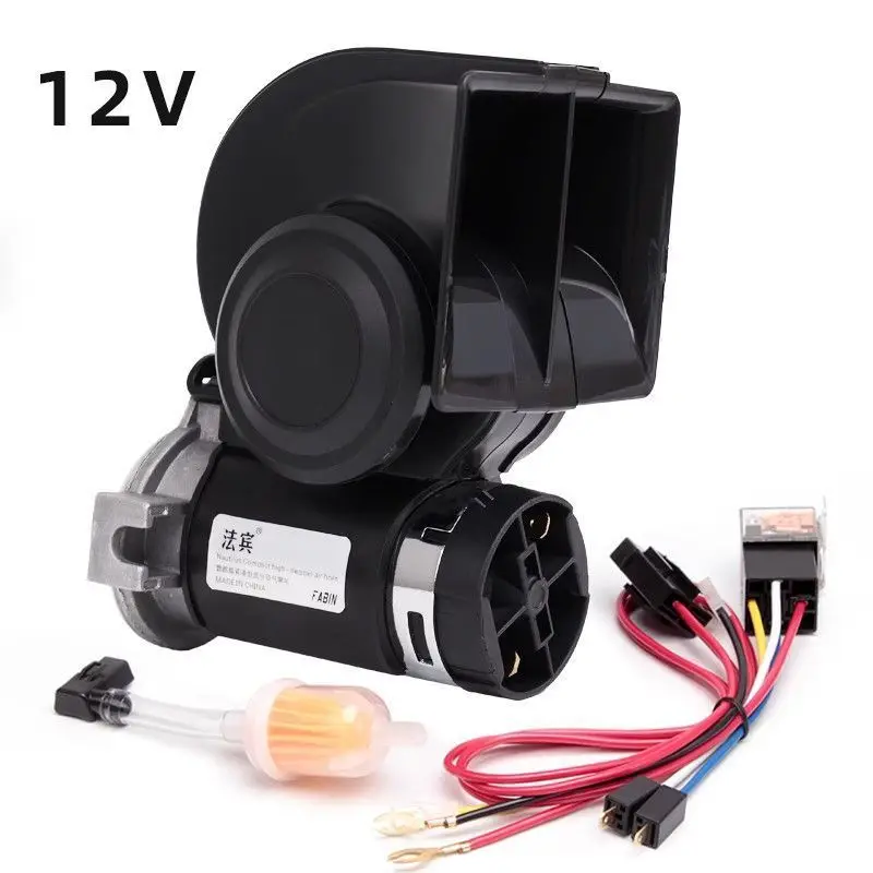 Super Loud Snail Air Horn, 12V 24V Universal Electric Horn for Car Motorcycle Truck Lorry - view 5