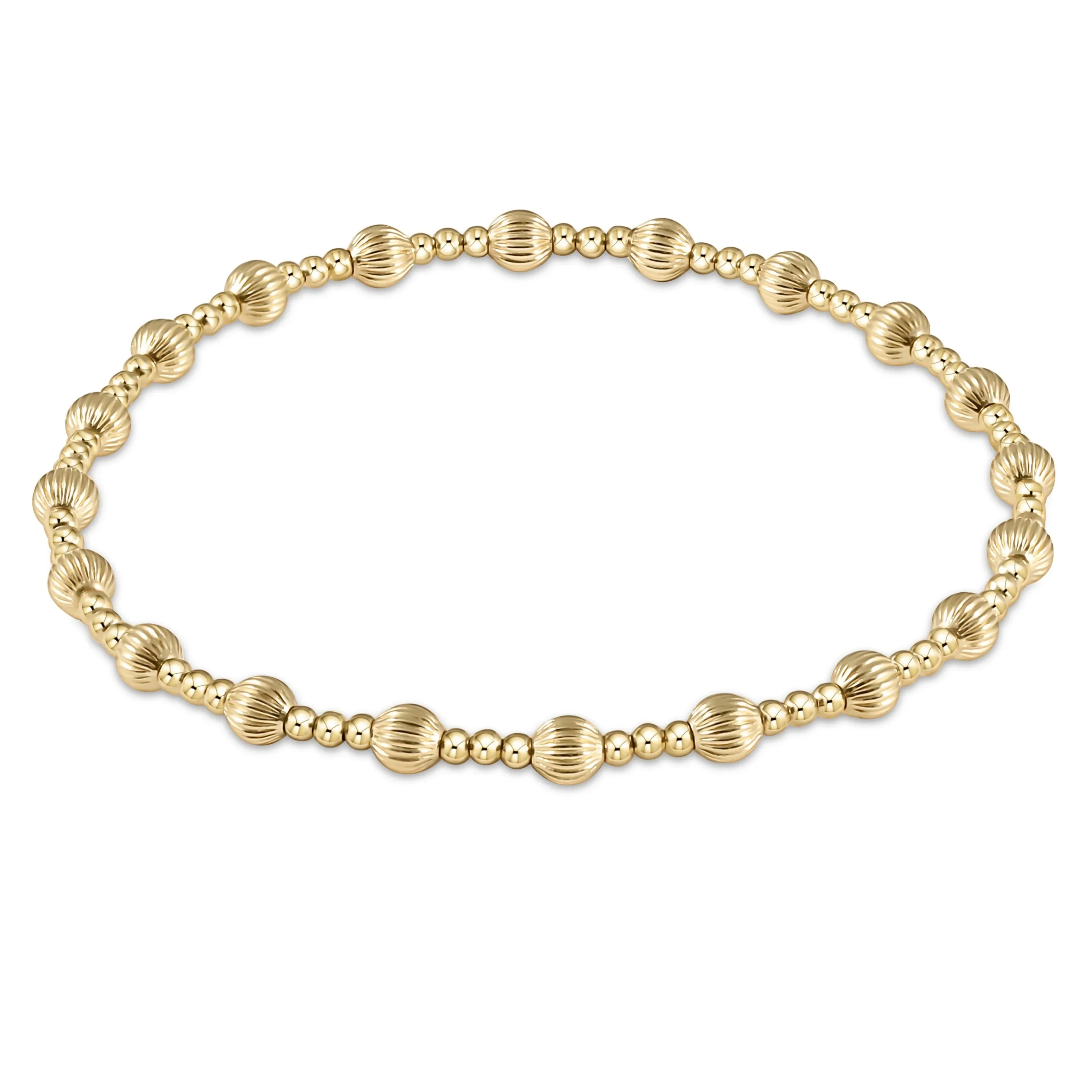 

VKVVA Fashion Jewelry Gold-plated Dignity Sincerity Pattern 4mm Bead Bracelet for Women Birthday Gifts