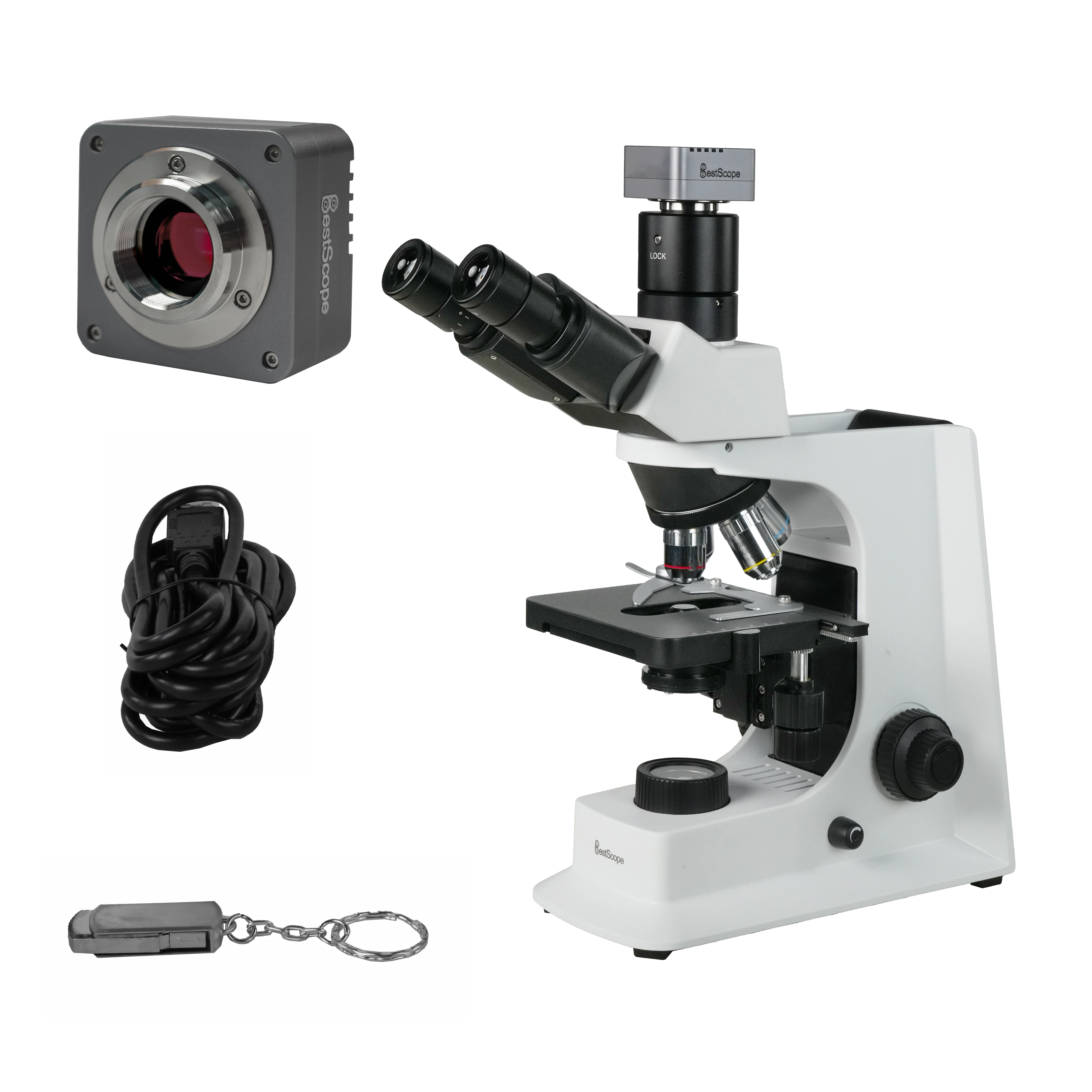 

BestScope BUC1D-830C 8.3MP C-mount USB2.0 CMOS Sensor IMX274 High Resolution Microscope Digital Camera