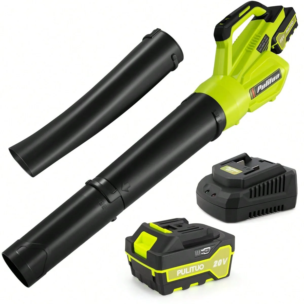 

20V Leaf Blower Cordless,Lightweight Electric Cordless Leaf Blower for Lawn Care, Cordless Small Blower with 2 Battery