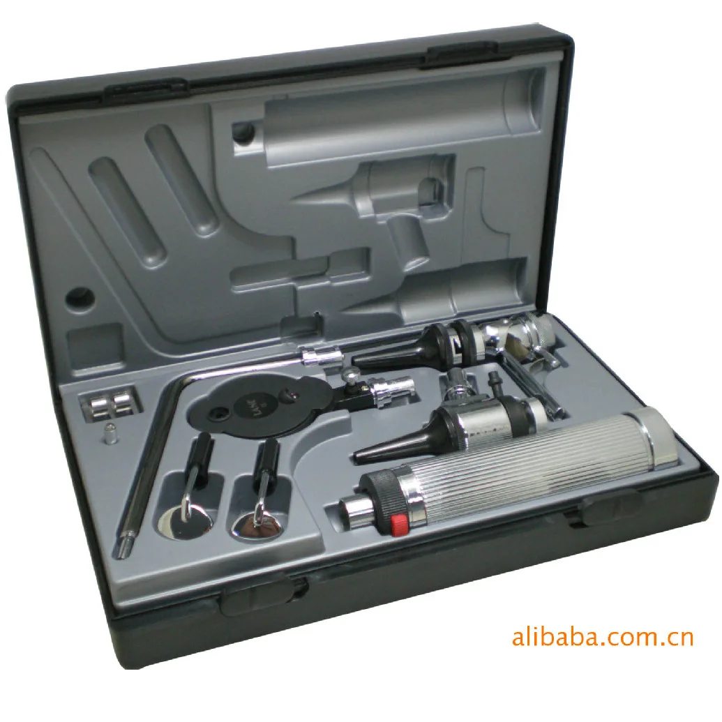 facial examination set, ophthalmoscope, otoscope, nasal dilator, throat examination, etc., can check small animals