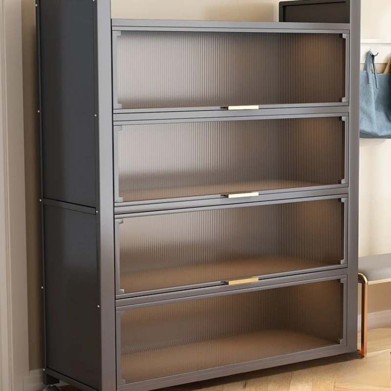 Balcony Storage Cabinet Bedroom Living Room Multi-layer Children's Shoe Cabinet Household Steel Simple10