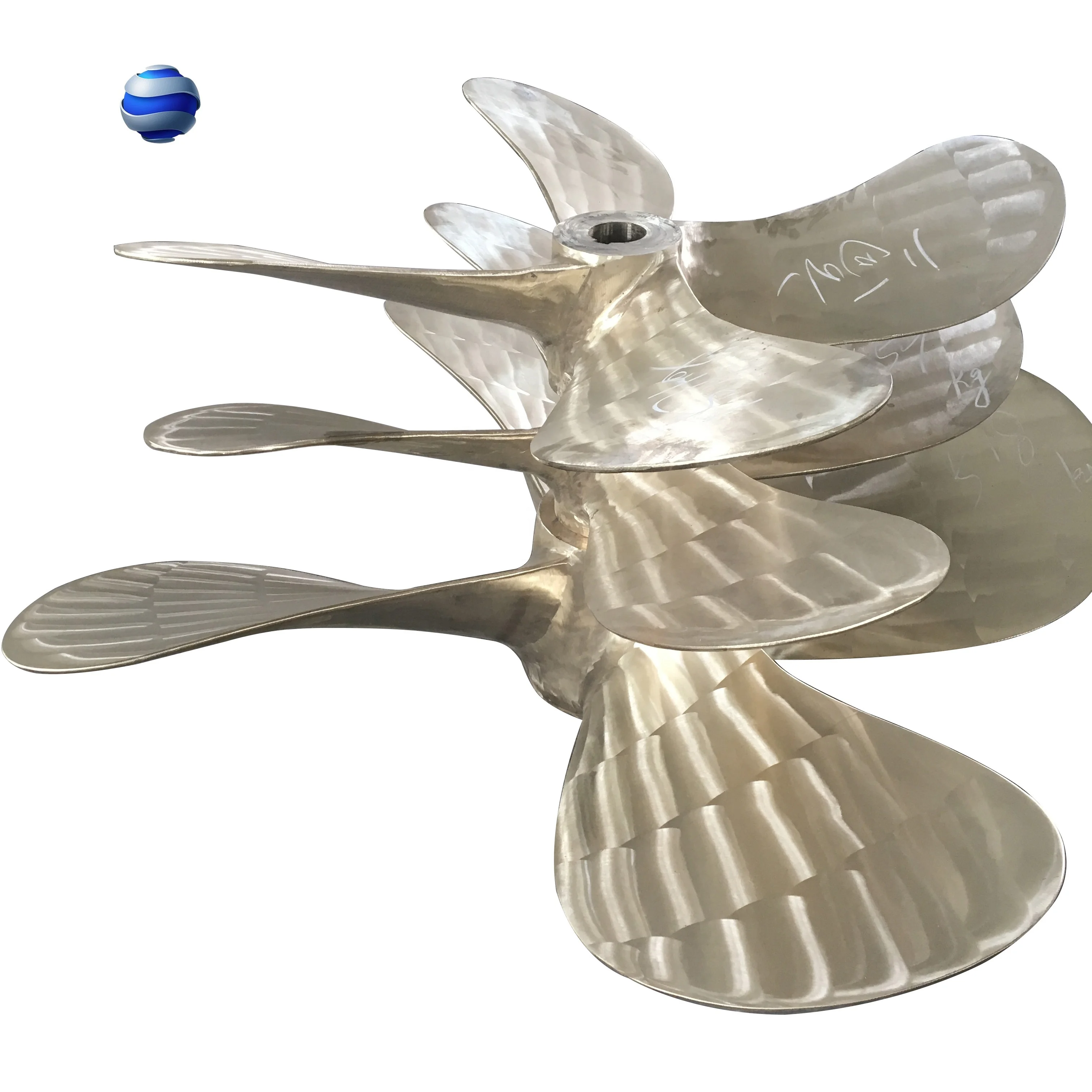 Marine Stainless Steel Bronze Outboat Propeller 3 4 5 Blades Boat Truster Propeller For Water