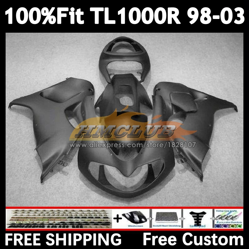 Injection For SUZUKI TL 1000 R 1000R 98 99 01 02 03 34No.3 matte black TL1000 R TL1000R 1998 1999 2000 2001 2002 2003 Fairing