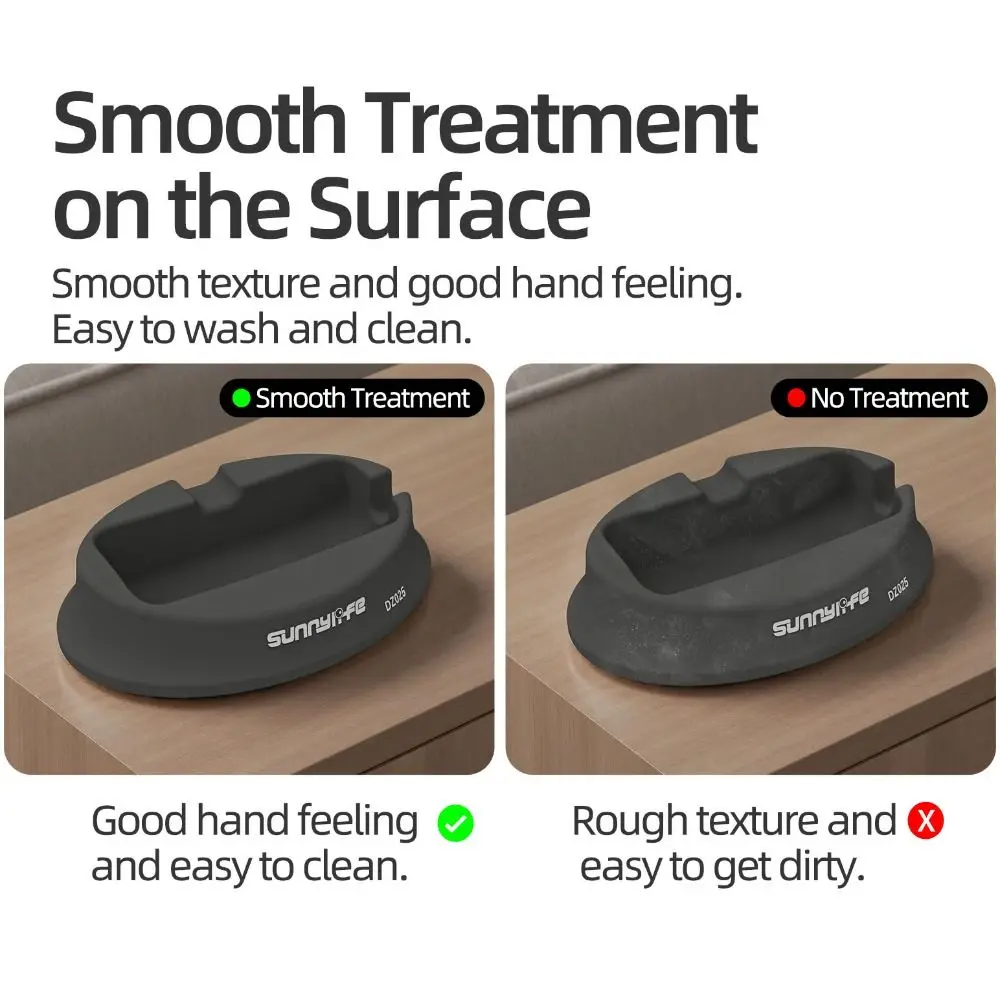 Base de escritorio de silicona antideslizante soporte de montaje duradero fijo estable soporte de montaje para coche para DJI Osmo 360 accesorios de Cámara de Acción