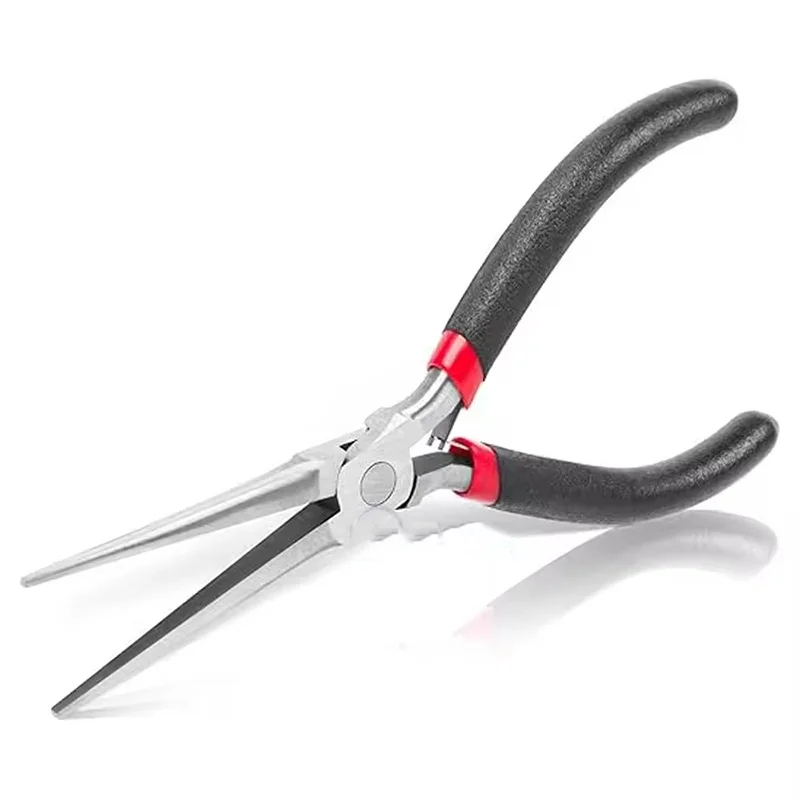 Long Nose Plier Needle Multifunctional Repair Tool Precision Plier Antislip Handle For Handmade DIY Jewelry Craft Hairpin Making