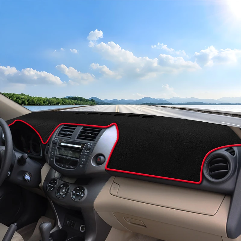 لتويوتا RAV4 XA30 2006 2007 2008 2009 2010 2011 2012 RAV 4 لوحة سيارة تجنب غطاء خفيف المضادة للأشعة فوق البنفسجية حصيرة وسادة عدم الانزلاق السجاد #6