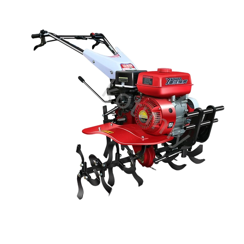 Multifunctional Rotary Tiller Gasoline Micro Tillage Machine Small Scarifier Rotary Tillage Ridging Weeding Ploughing Machine