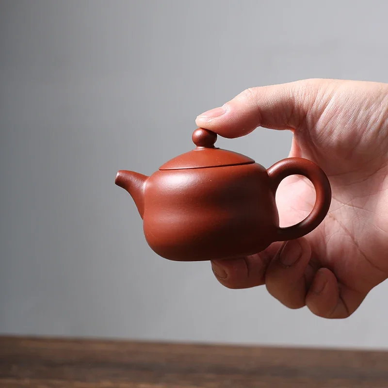 110ml Creative Handmade Gourd Shape Teapot Small Capacity Chaozhou Purple Clay Tea Pot Kettle Beauty Tea Infuser Chinese Teaware