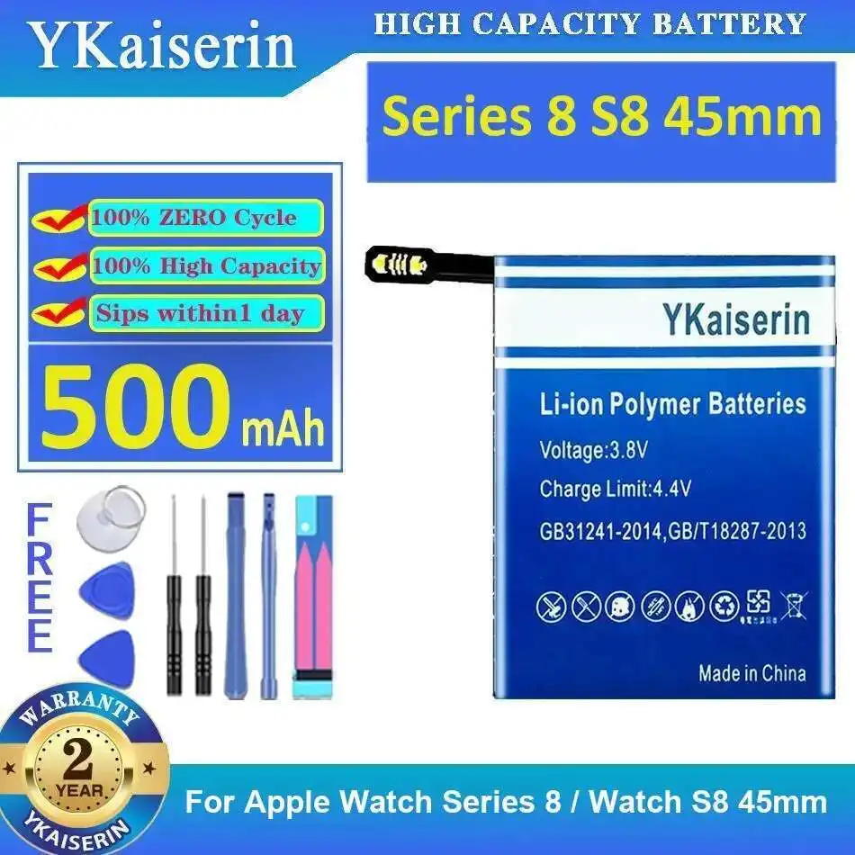 

For Apple Watch Series 8 S8 45Mm Battery High Capacity Environmentally Friendly 500Mah