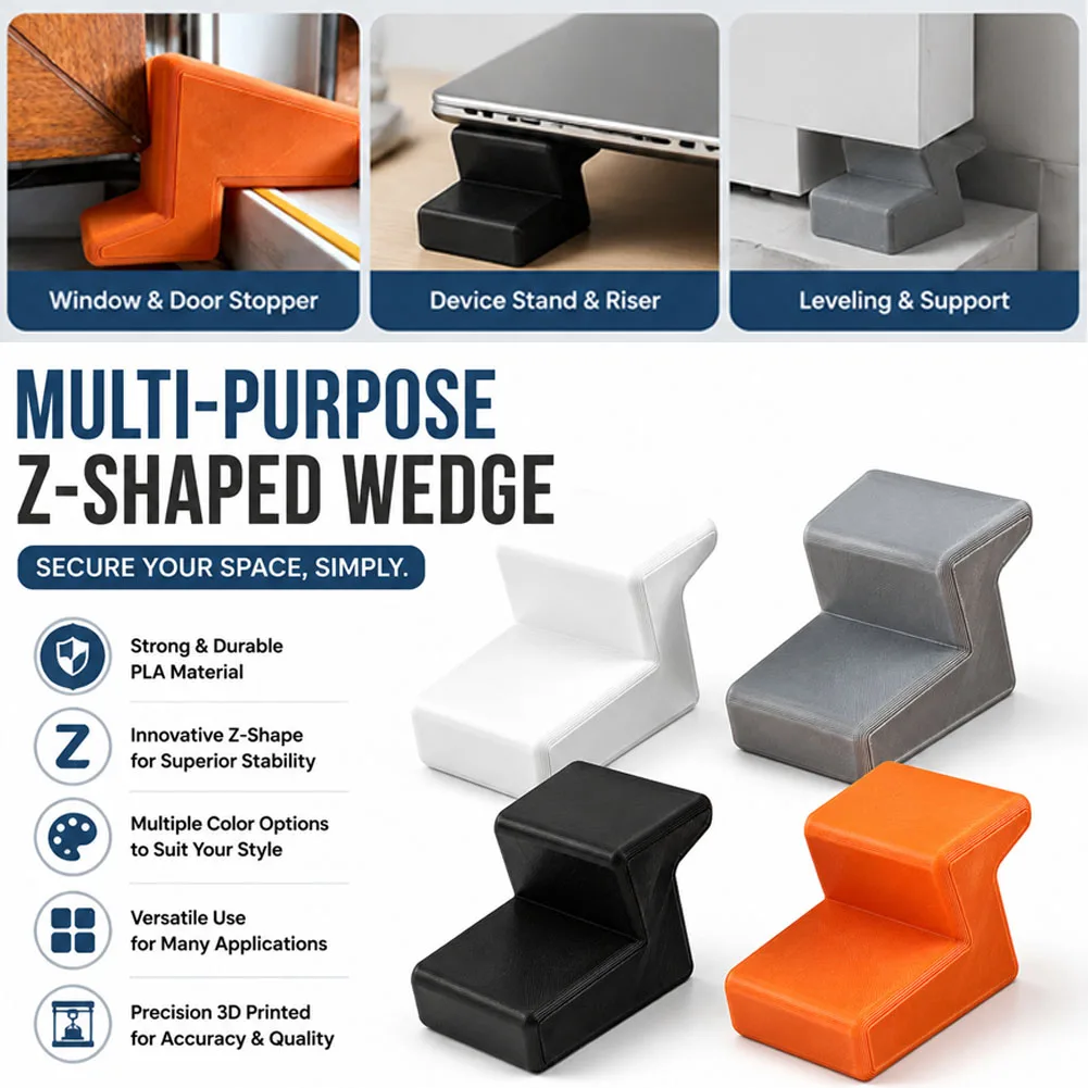 Sturdy Heavy Duty Door Stopper Non Slip Balcony Window Door Wedge Easy Install For Home Office Bathroom Kitchen Home Improvement