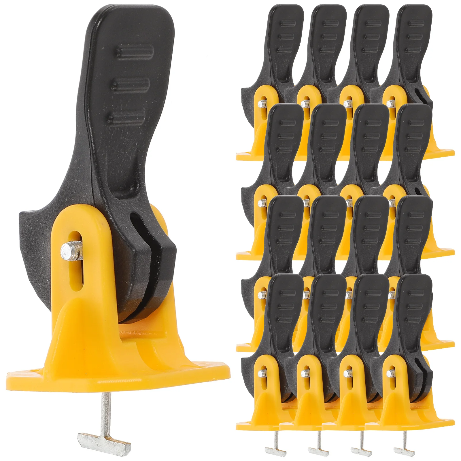 

50Pcs Tile Leveling System Kit Robust Steel Pin Design for Even Ceramic Tile Setting Spacers Leveler Locator Tool Set