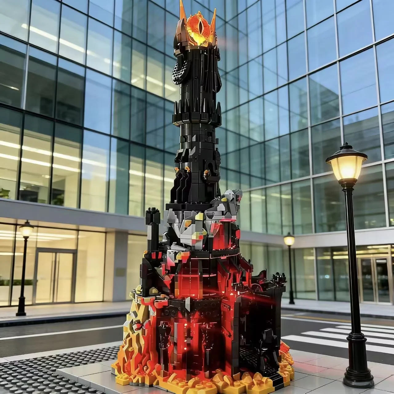 2026 New Lord of the Rings LED Lighting Kit Barad dur 10333 Sauron Dark Tower Castle Building Blocks Festival Gift