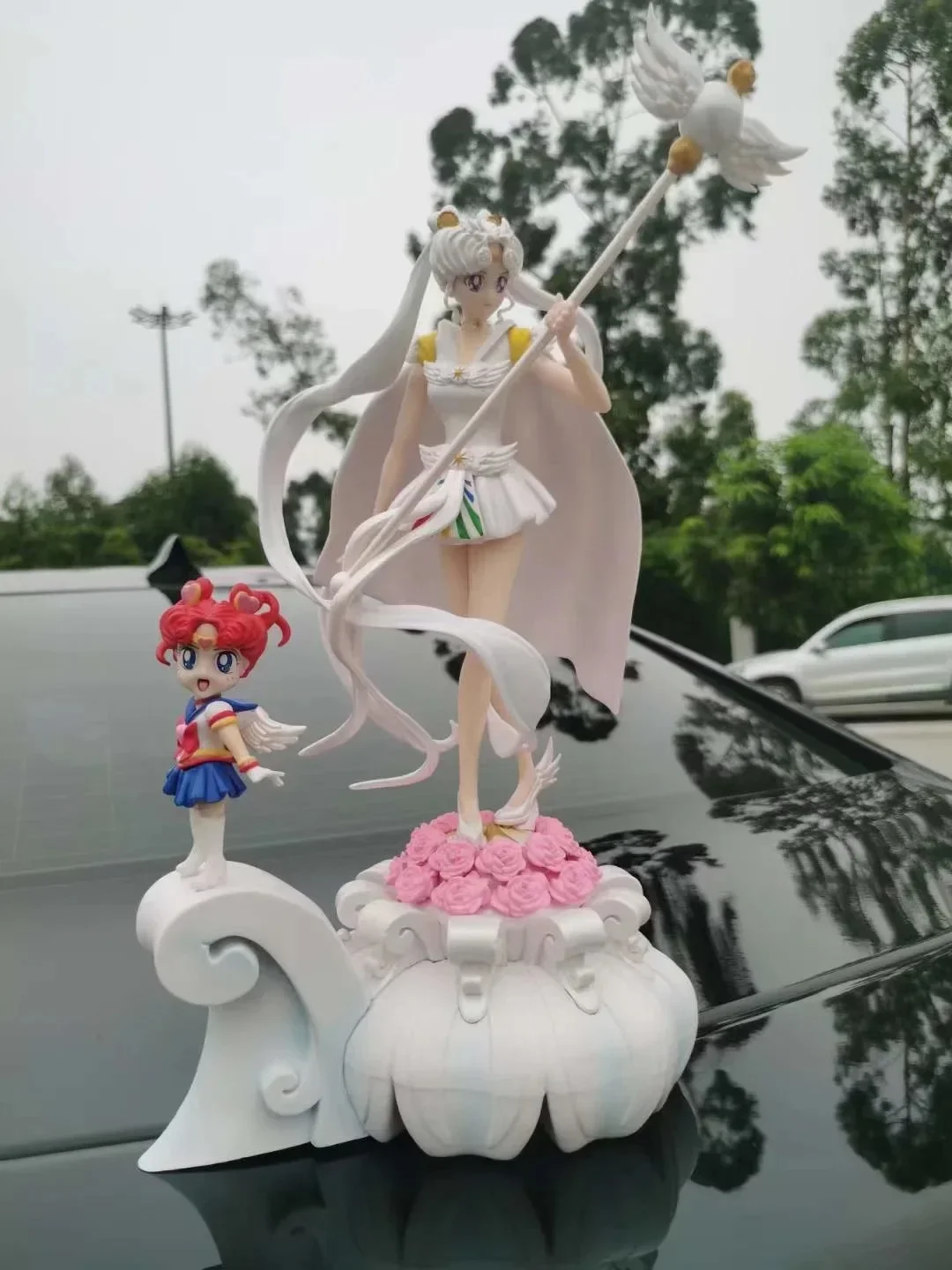 

35cm Sailor Moon Anime Figure Tsukino Usagi Action Figurine Pvc Statue Model Collection Decor Toys kids Christmas Gift