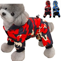 Winter Warm Pet Dog Jumpsuit Waterproof Camouflage Dog Clothes For Small Dogs Chihuahua Jacket Thicken Yorkie Costumes Coat 2024