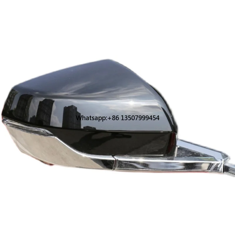 

New V Right Side Convex Rearview Mirror Direct Fit OE Spec Replacement Black Chrome Finish Durable Automotive Exterior Part