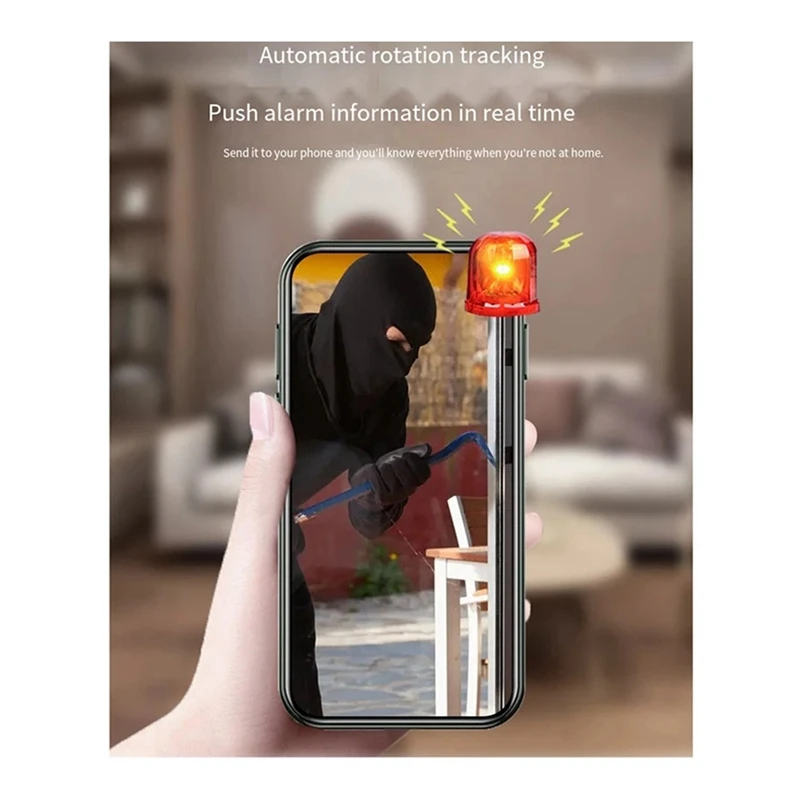 Tuya Wireless WIFI Camera 2MP IP Camera Night Vision Two Way Audio Portable Wifi Home Security Camera-EU Plug Easy Install