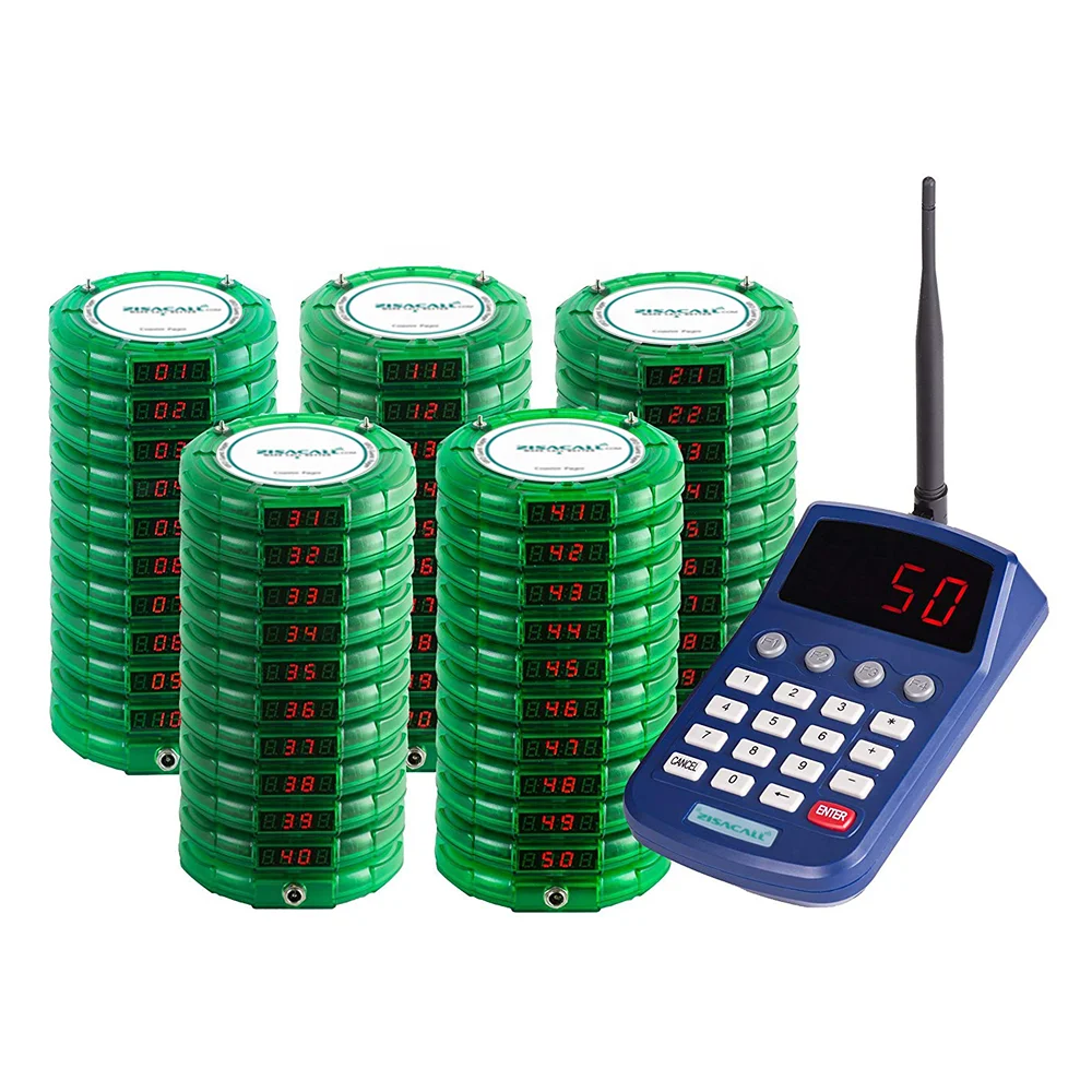 Hot Popular Wireless Paging System, Restaurant Waiter Call Vibrator, coaster Pager