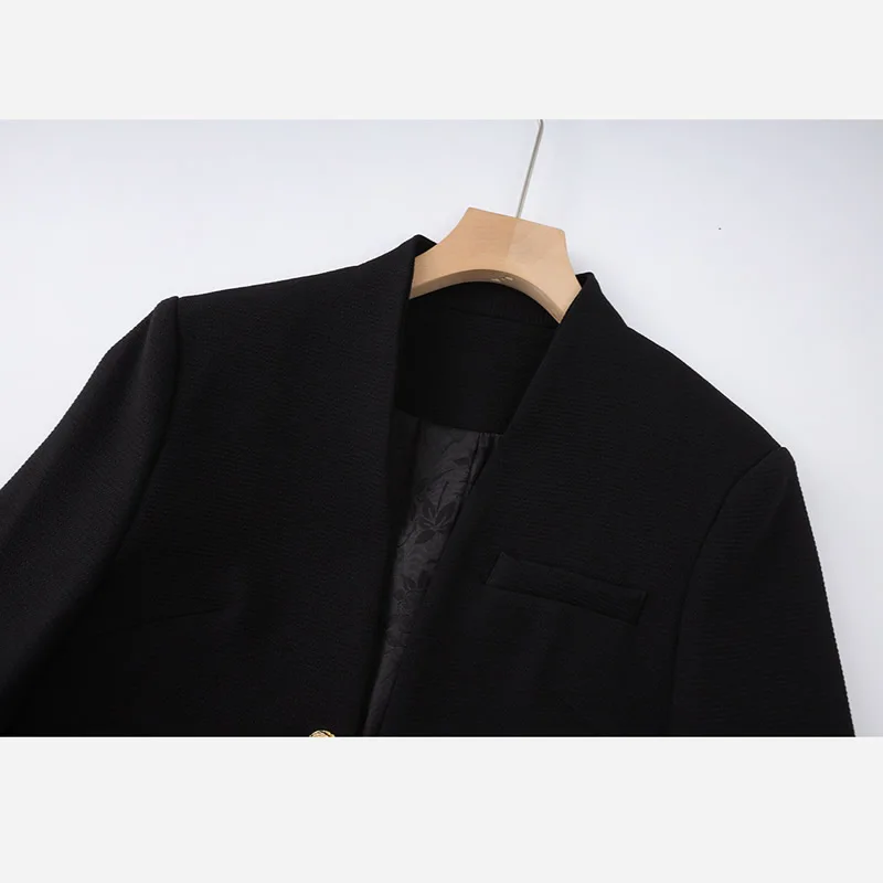 New Arrival Women Suit Coat Long Sleeve V-Neck Warm Coat