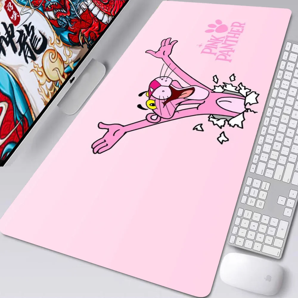 

1pc Pink Panther Floor Mat Mouse Mat Desk Mat With Pad Gaming Accessories Prime Gaming XXL Keyboard Pad Padding Mat