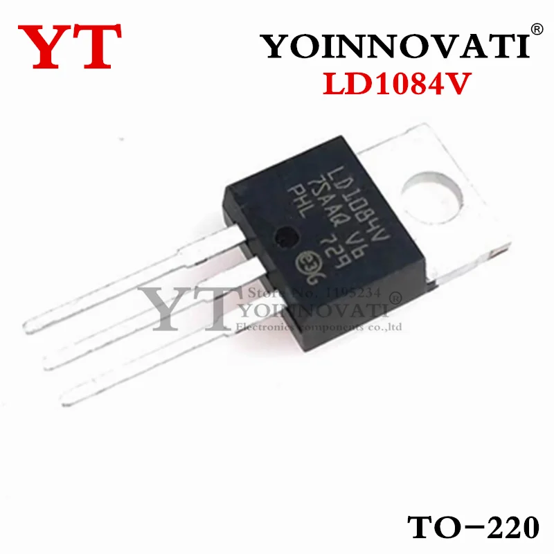 10Pcs/lot LD1084V LD1084 1084  Voltage Regulator IC Positive Adjustable 1 Output Adjustable 5A AB.