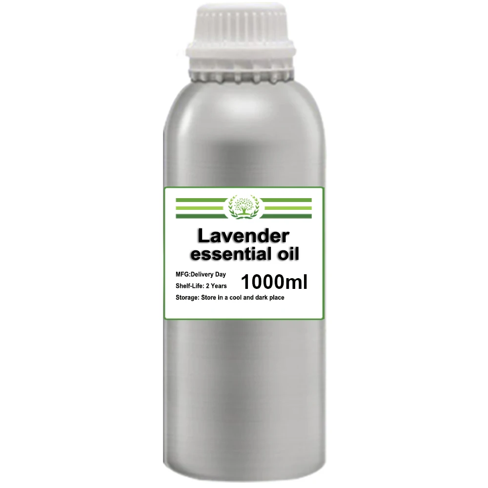 1000ml Large Bottle of Pure Natural Lavender Essential Oil, Pure Essential Oil, Oil Soluble Distillation Extraction