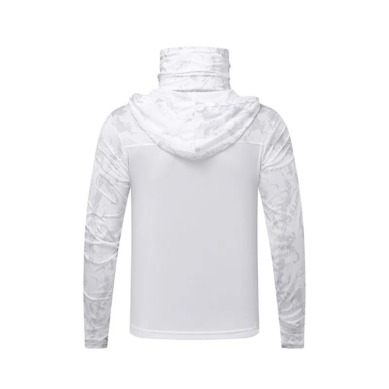 Summer Men's and Women's Sunscreen Fishing Clothes Loose big Size Thin Casual Quick Drying Ice Silk Camouflage Sunscreen Jacket