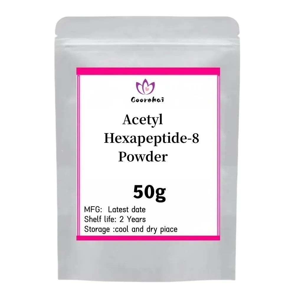 ผงเฮกเซนไทด์อะซิติล Hexapeptide-8ลบริ้วรอยได้50-1000กรัมวัสดุเครื่องสำอาง