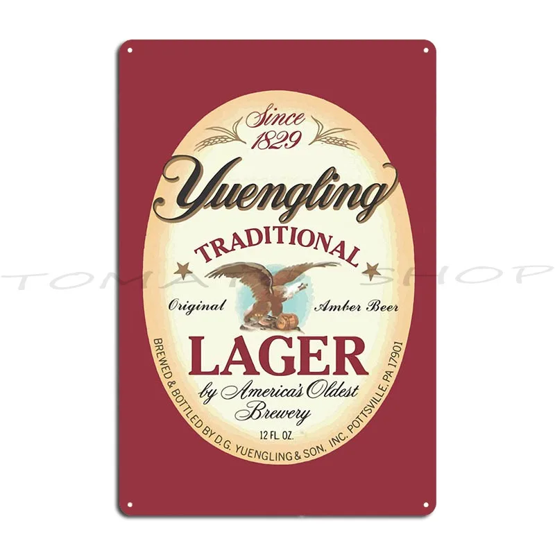 Товары Yuengling: Металлические таблички, настенные панно, дизайн для клубов и кинотеатров, жестяные таблички, постеры.