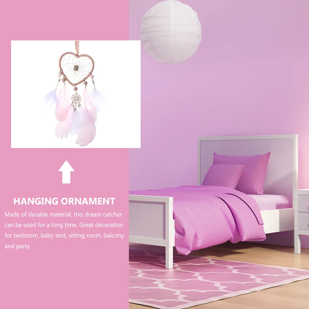 

2Pcs Love Dream Catcher Hanging Ornament Room Wall Decoration Bedroom Party Home Gift Woven Dream Catcher
